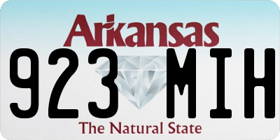 AR license plate 923MIH