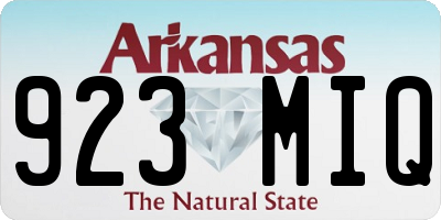 AR license plate 923MIQ