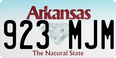 AR license plate 923MJM