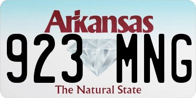 AR license plate 923MNG