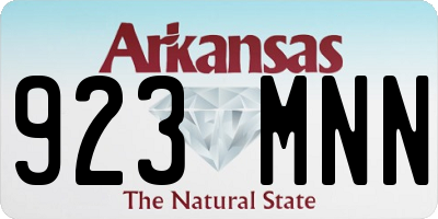 AR license plate 923MNN