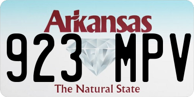 AR license plate 923MPV