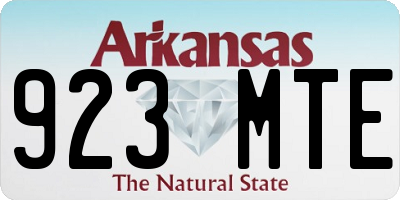 AR license plate 923MTE