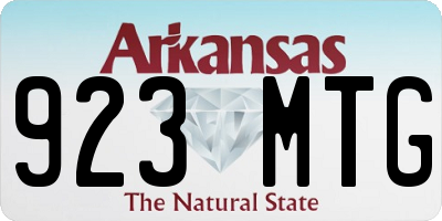 AR license plate 923MTG