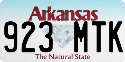 AR license plate 923MTK