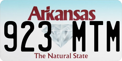 AR license plate 923MTM