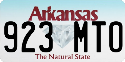 AR license plate 923MTO