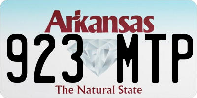 AR license plate 923MTP
