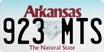 AR license plate 923MTS