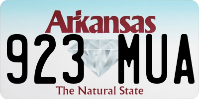 AR license plate 923MUA