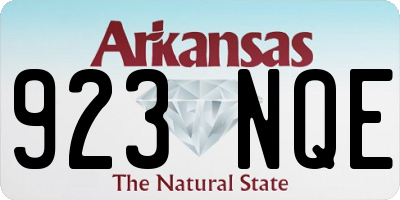 AR license plate 923NQE