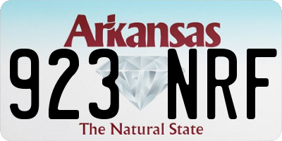 AR license plate 923NRF