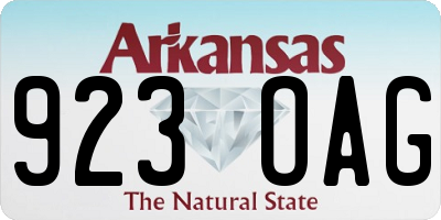 AR license plate 923OAG