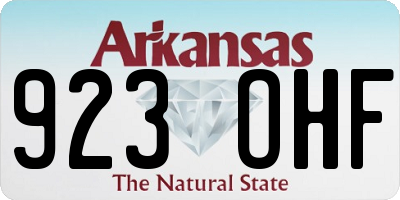 AR license plate 923OHF