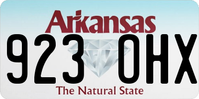 AR license plate 923OHX