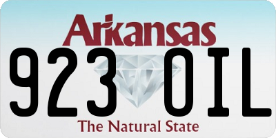 AR license plate 923OIL