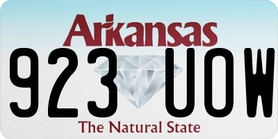 AR license plate 923UOW