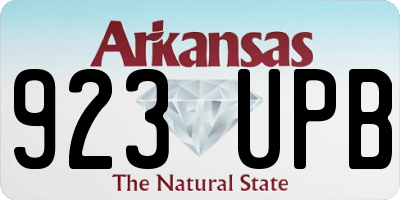 AR license plate 923UPB