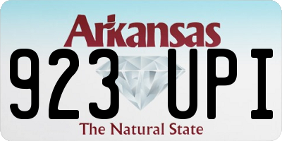 AR license plate 923UPI