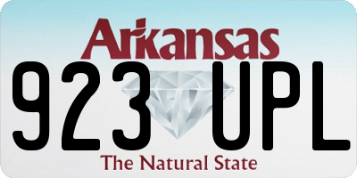 AR license plate 923UPL