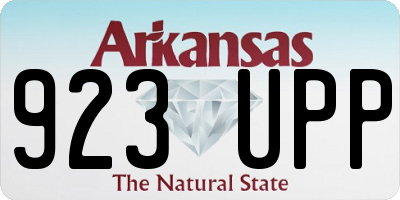 AR license plate 923UPP