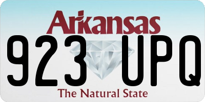 AR license plate 923UPQ