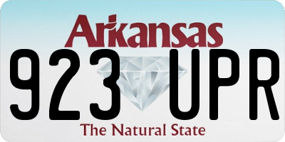 AR license plate 923UPR