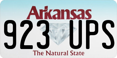 AR license plate 923UPS