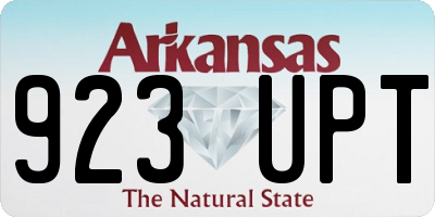 AR license plate 923UPT