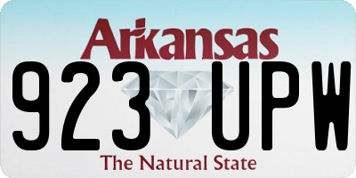 AR license plate 923UPW