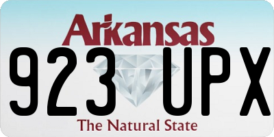 AR license plate 923UPX