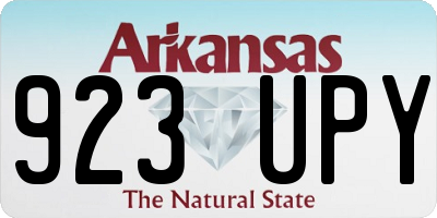 AR license plate 923UPY