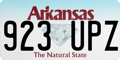 AR license plate 923UPZ