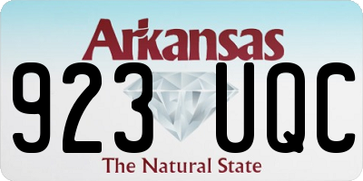 AR license plate 923UQC