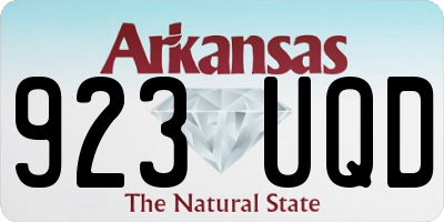 AR license plate 923UQD