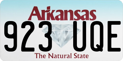AR license plate 923UQE