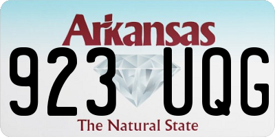 AR license plate 923UQG