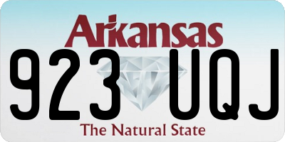 AR license plate 923UQJ