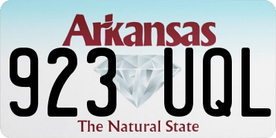 AR license plate 923UQL