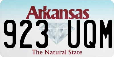 AR license plate 923UQM