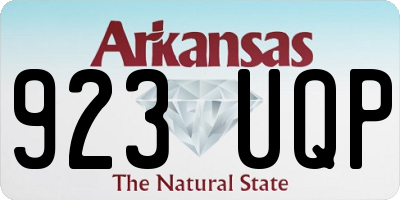 AR license plate 923UQP