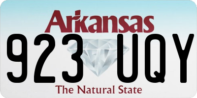 AR license plate 923UQY