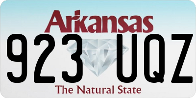 AR license plate 923UQZ