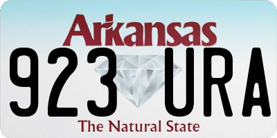 AR license plate 923URA