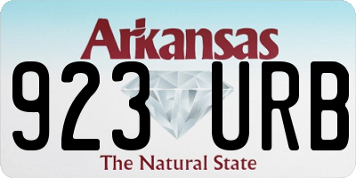 AR license plate 923URB