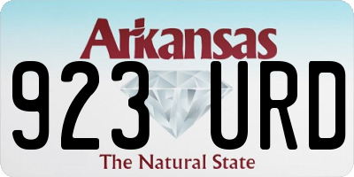 AR license plate 923URD