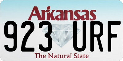 AR license plate 923URF