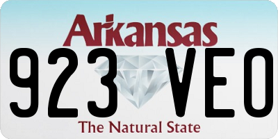 AR license plate 923VEO