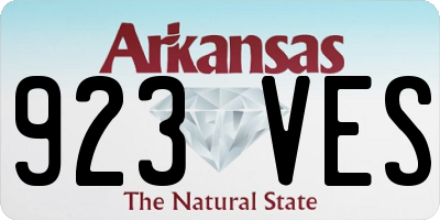 AR license plate 923VES