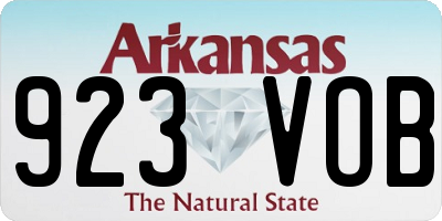 AR license plate 923VOB